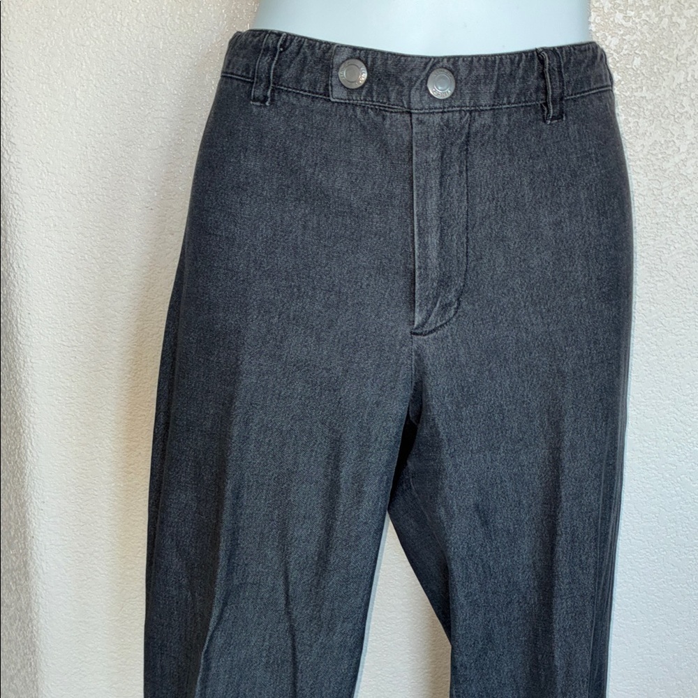 Vince Jeans Women's 10, Charcoal grey Denim, Hi rise, Skinny, zip/snap front Euc - Picture 6 of 16